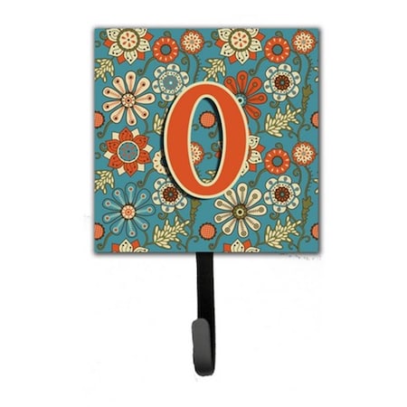 Jensendistributionservices Letter O Flowers Retro Blue Leash & Key Holder MI1718526